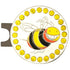 bling bee golf ball marker on a magnetic hat clip