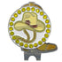 bling cowboy hat golf ball marker on a boot hat clip