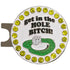 bling get in the hole bitch golf ball marker with magnetic hat clip