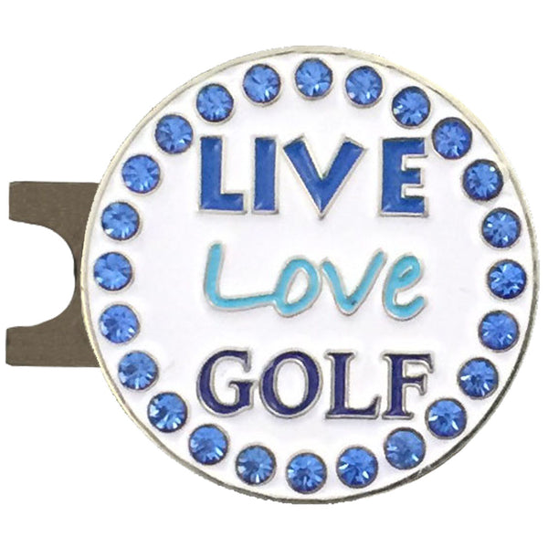 Live Love Golf Ball Marker Hat Clip