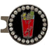 Giggle Golf Bling Bloody Mary Golf Ball Marker On A Magnetic Hat Clip