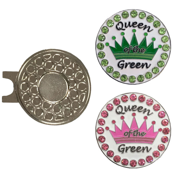 Queen Of The Green Golf Ball Marker Pack