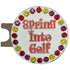 bling spring into golf ball marker on magnetic hat clip