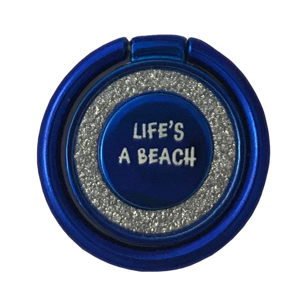 life's a beach blue and silver phone ring