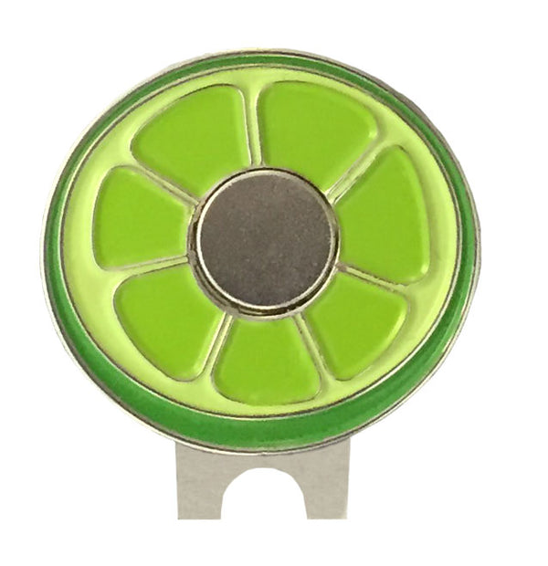 Giggle Golf lime shaped magnetic hat clip