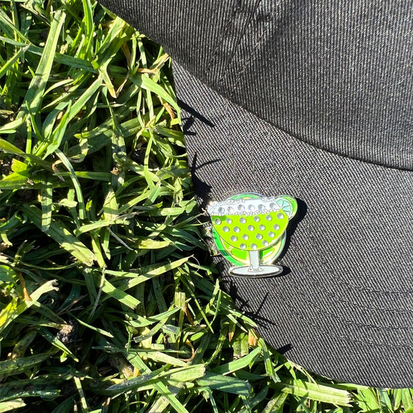Margarita Golf Ball Marker Lime Hat Clip