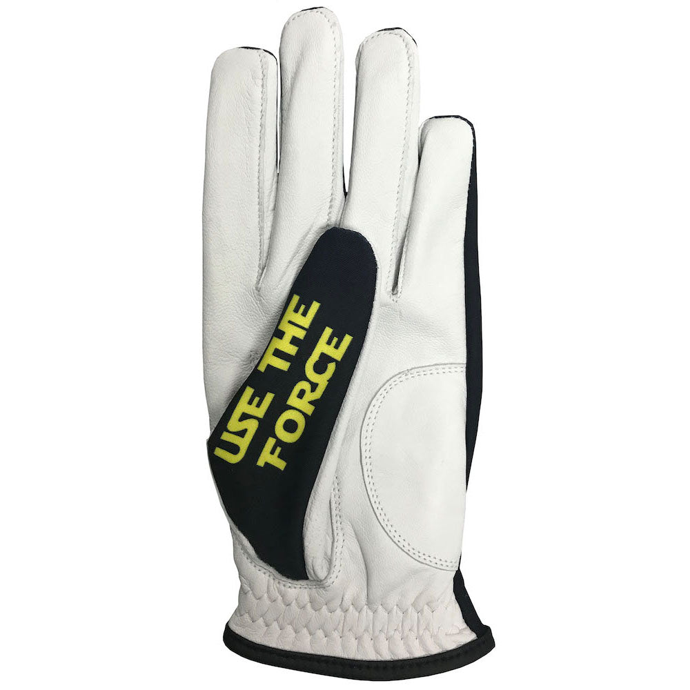 may the course be with you men's golf glove with use the force thumb design