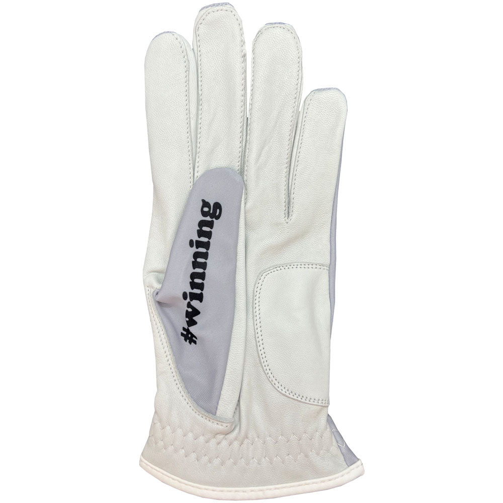 gray winner winner chicken dinner men's golf glove