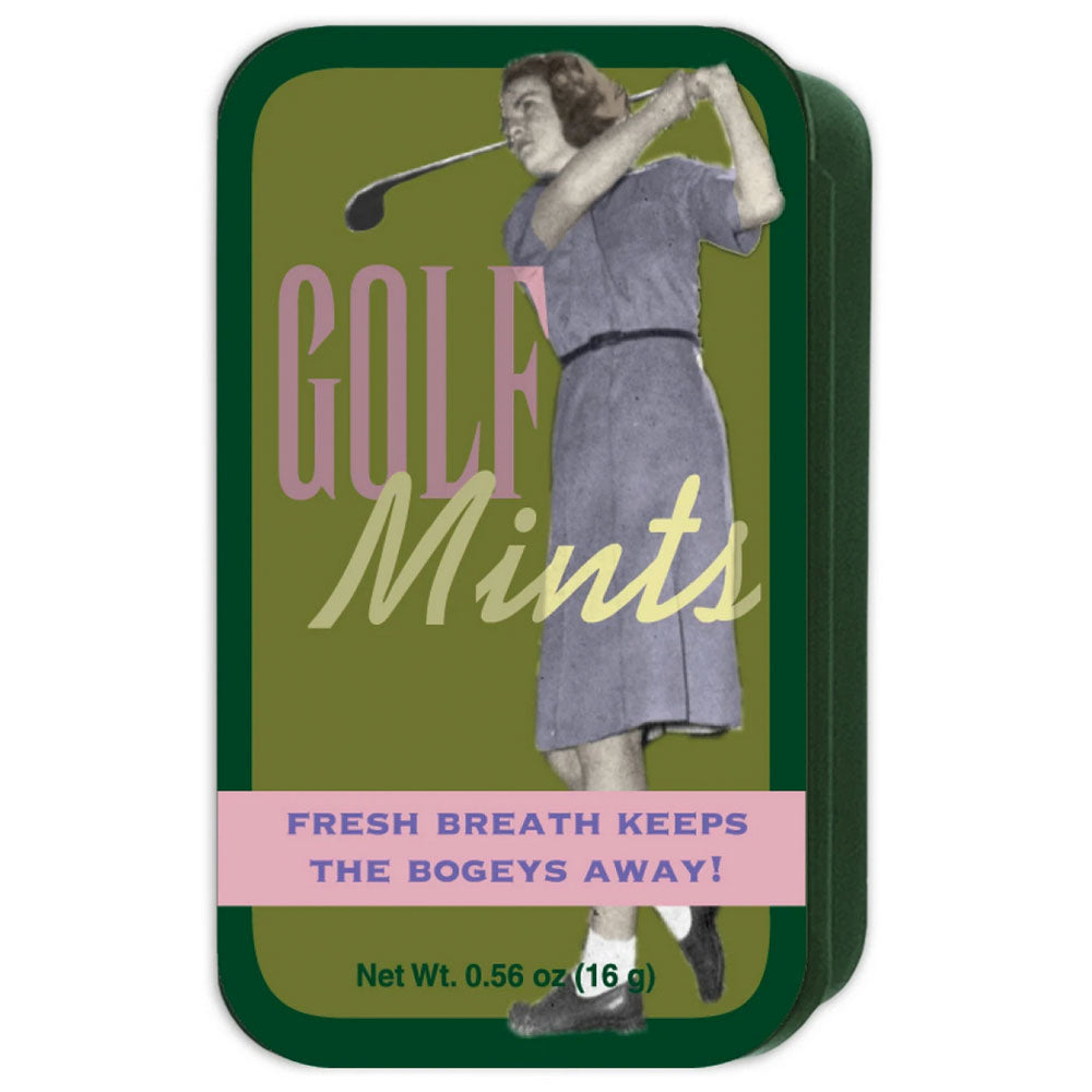 Female Golfer Fresh Breath Keeps The Bogeys Away Mint Tin