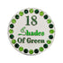 18 shades of green bling golf ball marker only