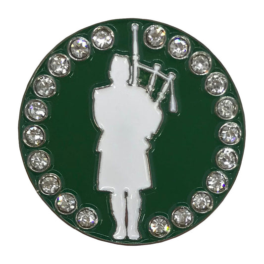 bling bagpiper golf ball marker only