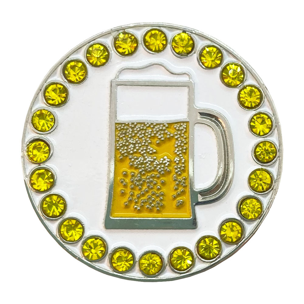 bling beer golf ball marker only