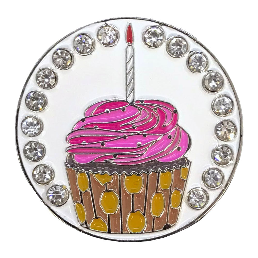 bling cupcake golf ball marker only