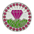 bling pink diamond in the rough golf ball marker only