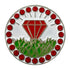 bling red diamond in the rough golf ball marker only