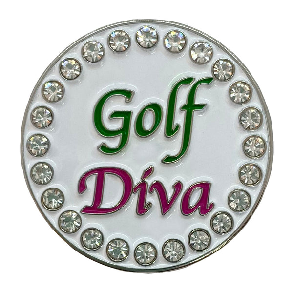 bling golf diva ball marker only
