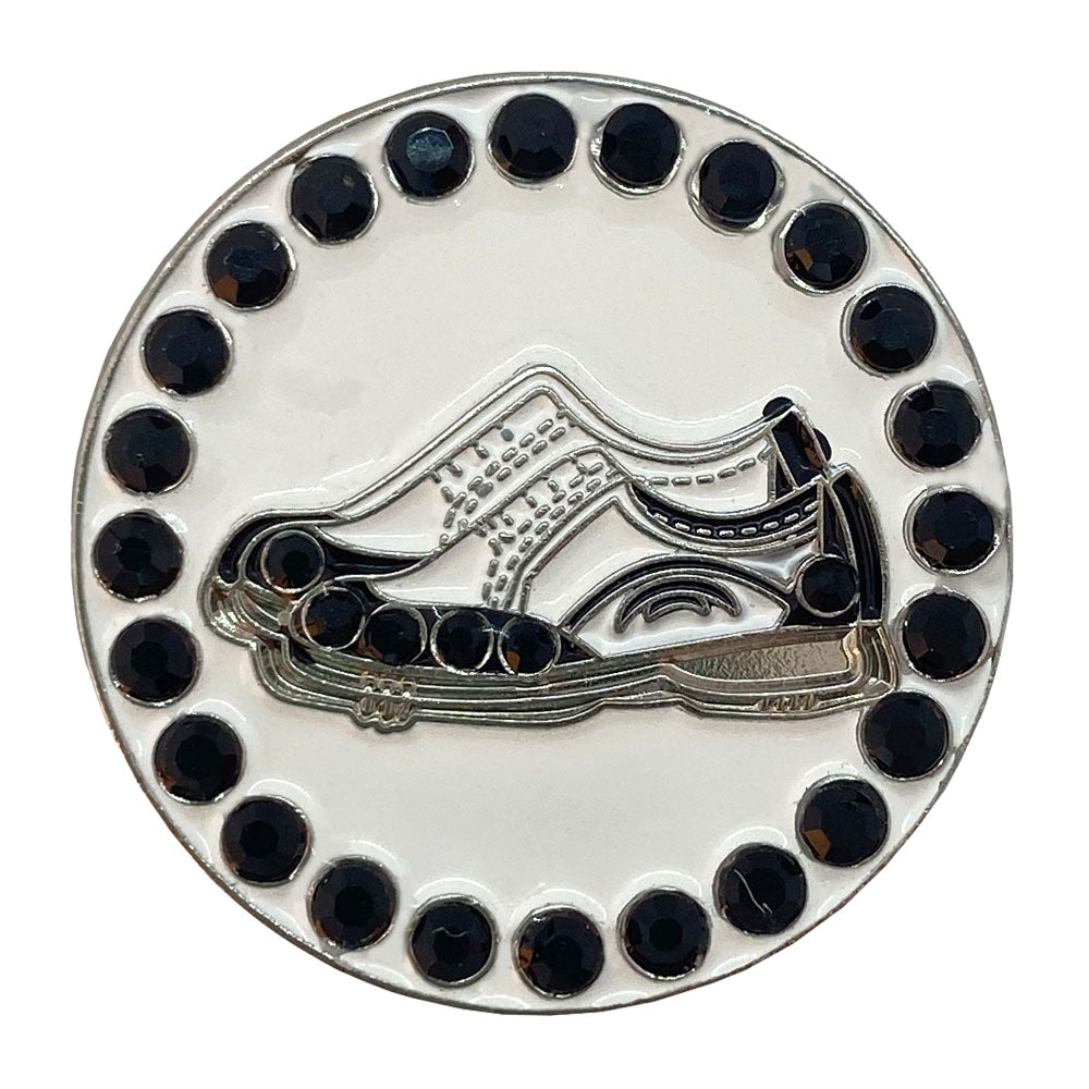 Bling Golf Shoes (Black) Golf Ball Marker