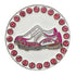 bling pink & white golf shoes golf ball marker only
