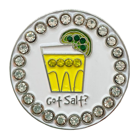 bling got salt tequila shot golf ball marker only