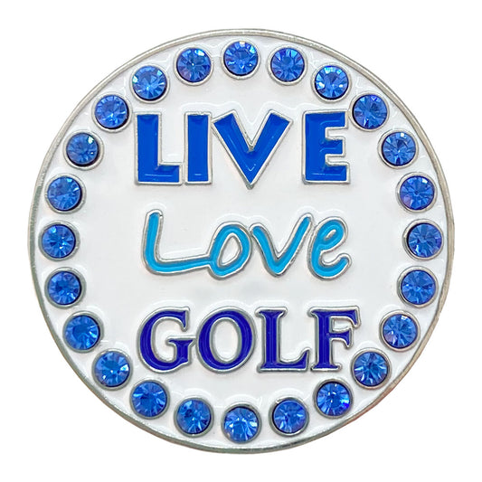 bling live love golf ball marker only