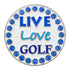 bling live love golf ball marker only