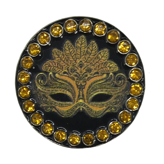 bling masquerade mask golf ball marker only