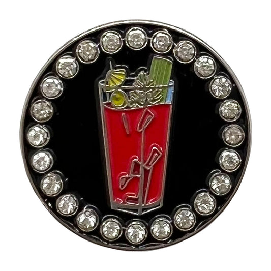 Giggle Golf Bling Bloody Mary Golf Ball Marker Only (no hat clip)