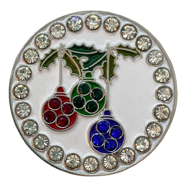 bling Christmas ornaments golf ball marker only