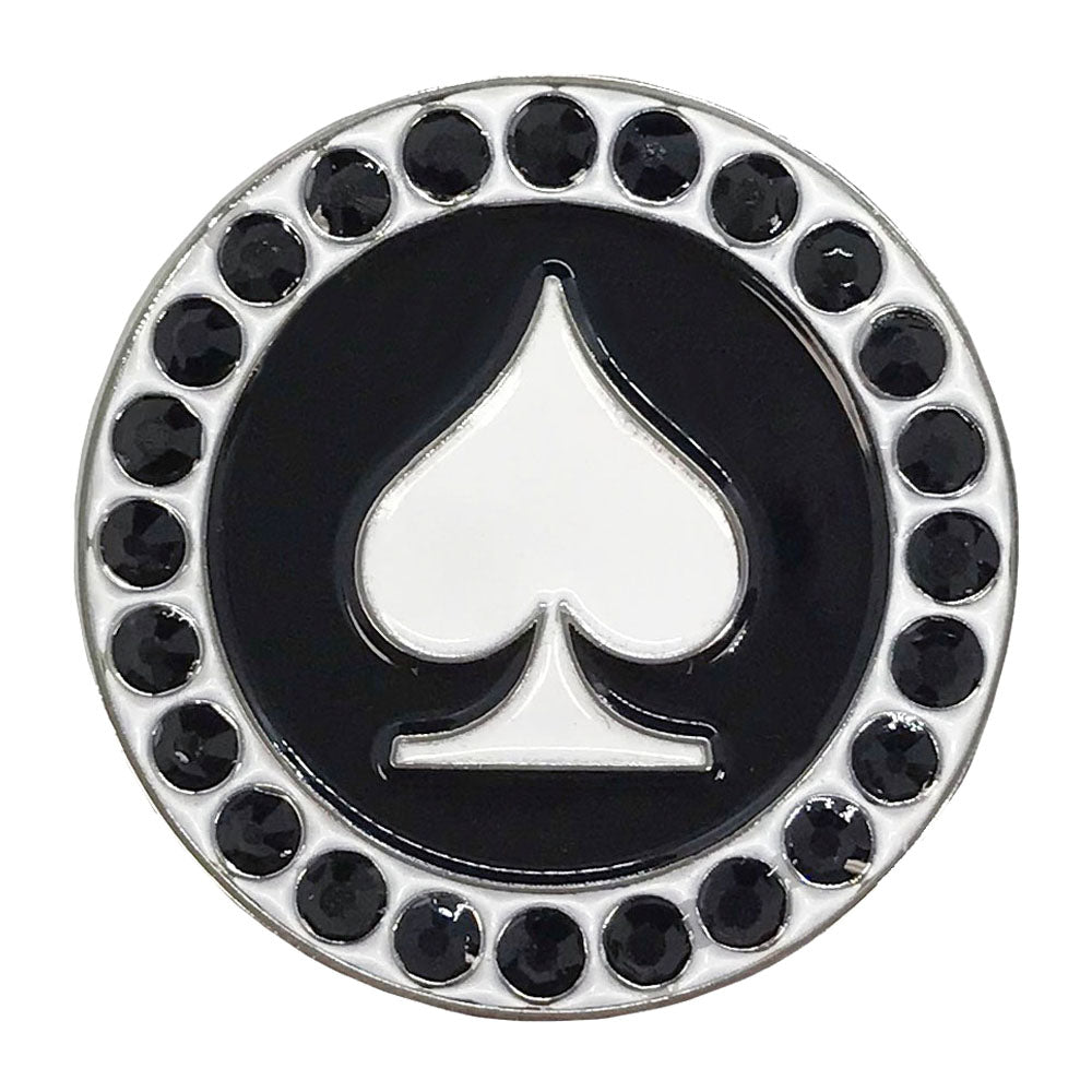 poker spade golf ball marker only