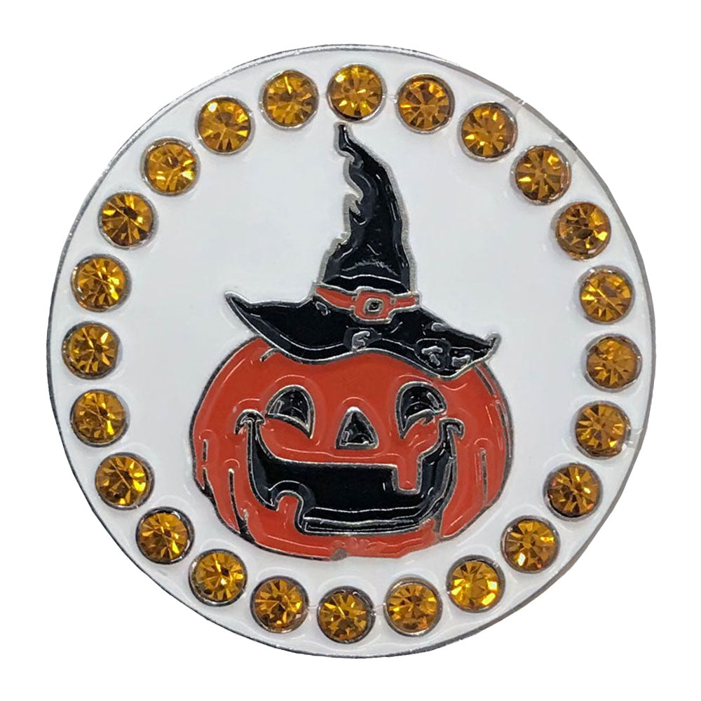 bling pumpkin golf ball marker only