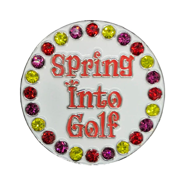 bling spring into golf ball marker only