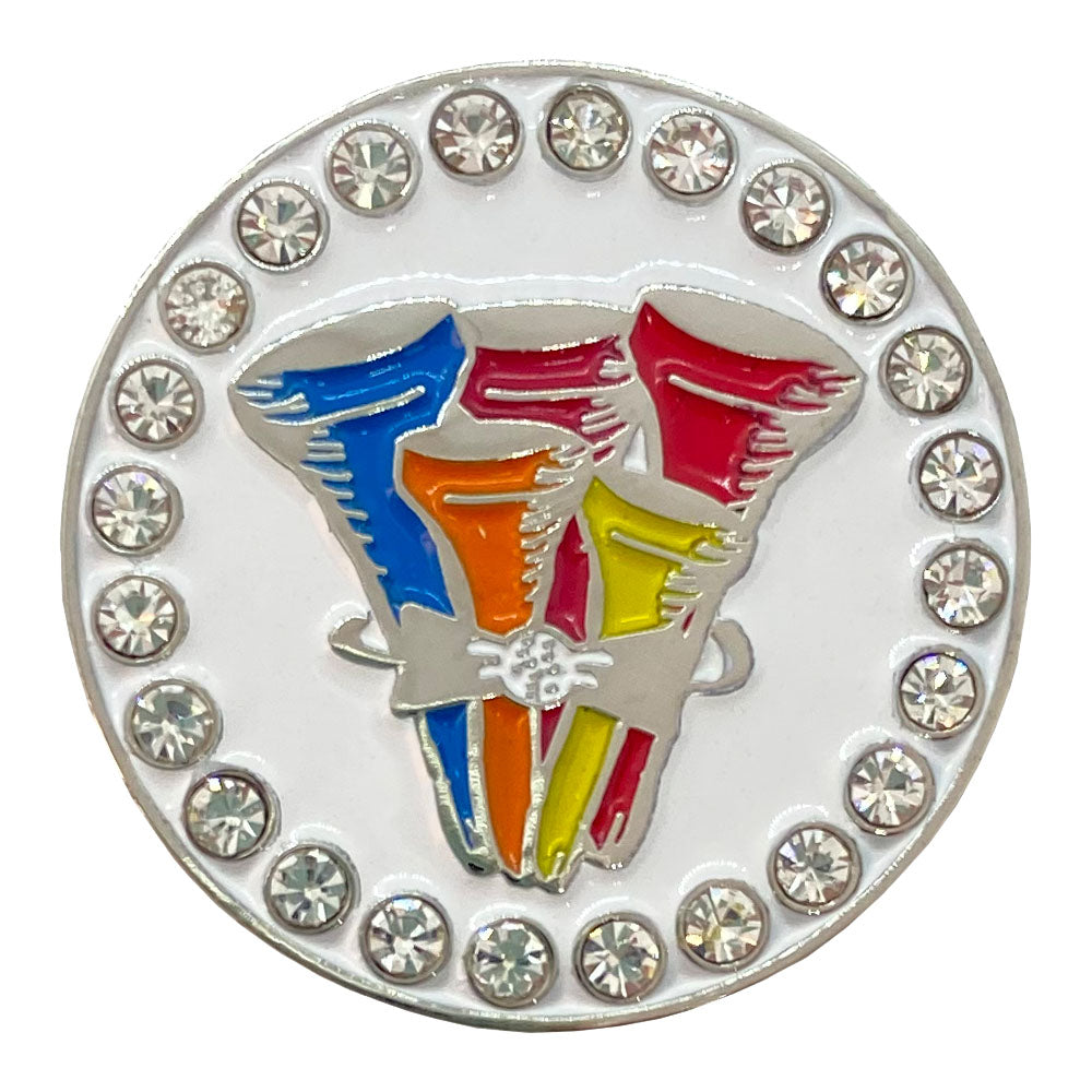 bling tee-rific (bouquet of golf tees) golf ball marker only