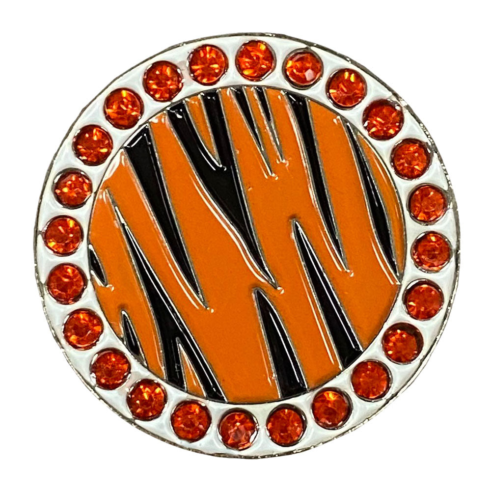 bling tiger golf ball marker only