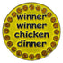 bling winner winner chicken dinner golf ball marker only