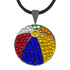 bling colorful beach ball golf ball marker necklace