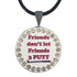bling friends don't let friends 3 putt golf ball marker necklace
