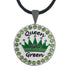 bling green queen of the green golf ball marker necklace