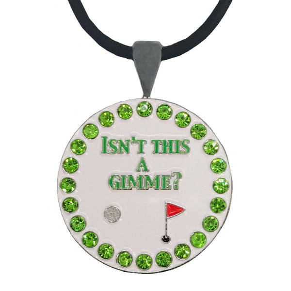 bling isnt this a gimme golf ball marker necklace