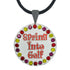 bling spring into golf ball marker necklace
