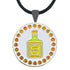 bling tequila bottle golf ball marker on a magnetic pendant necklace