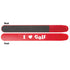 red i love golf nail file