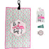 It's Flocktail Time Flamingos Par 3 Pack - golf towel, tee bag, 4 tees and a bling ball marker on a magnetic hat clip