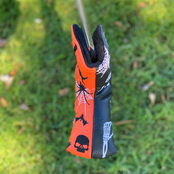 Giggle Golf Halloween Blade Putter Cover On A Putter - Bottom Side