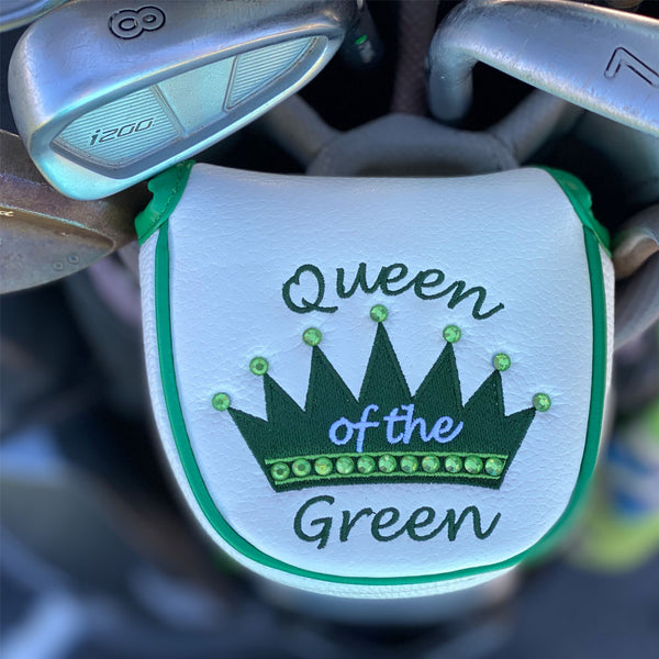 Giggle Golf Bling Queen Of The Green Mallet Putter Cover For Women