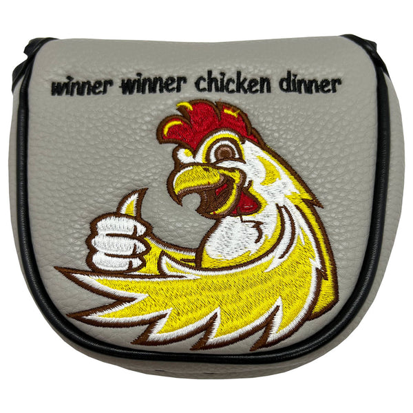 winner winner chicken dinner mallet golf putter cover