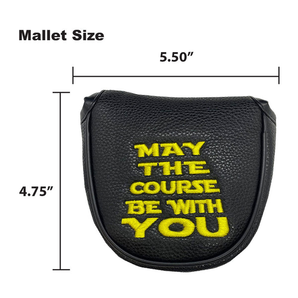 The Giggle Golf May The Course Be With You mallet putter cover is 4.75