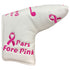 pink ribbon pars fore pink golf blade putter cover