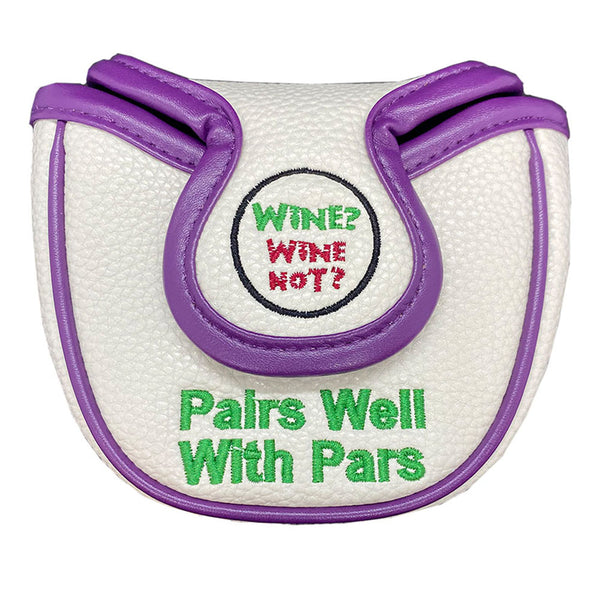 putt now wine later mallet putter cover wine? wine not?