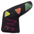 swing with bling blade putter cover (yellow orange and green diamond)