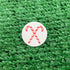 Crossed Candy Canes Quarter Size Plastic Golf Ball Marker